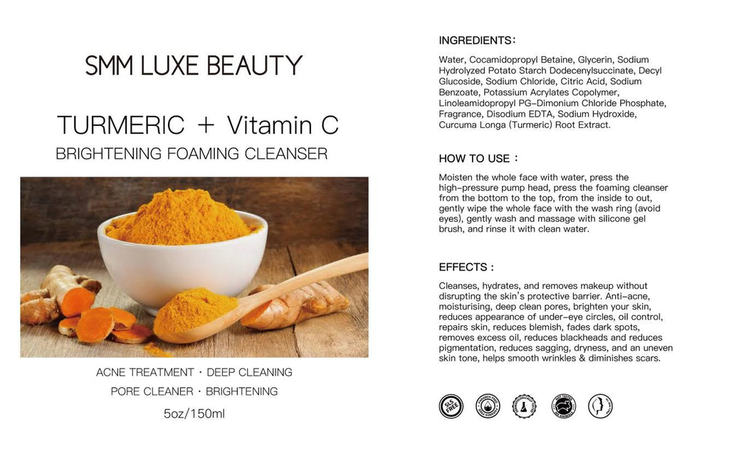 Turmeric + Vitamin C Brightening Foam Cleaner