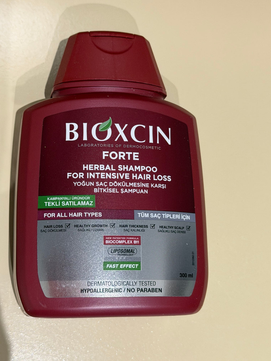 BIOXCIN Forte Herbal Shampoo for Intensive Hair Loss (300ml)